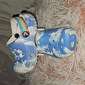 Toddler Crocs #Rainbow Clouds